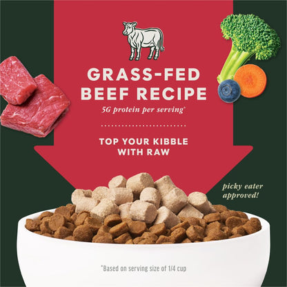 Instinct Freeze Dried Mixers, Dog Food Toppers, Beef, 6 oz. Bag