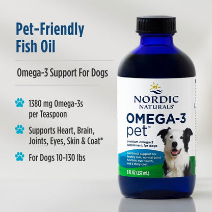 Nordic Naturals Omega-3 Pet, 1380mg Fish Oil for Dogs w/EPA DHA - 16oz