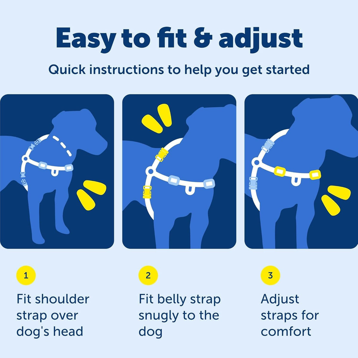 PetSafe Easy Walk Harness, No Pull Dog Harness, Raspberry, Medium/Large