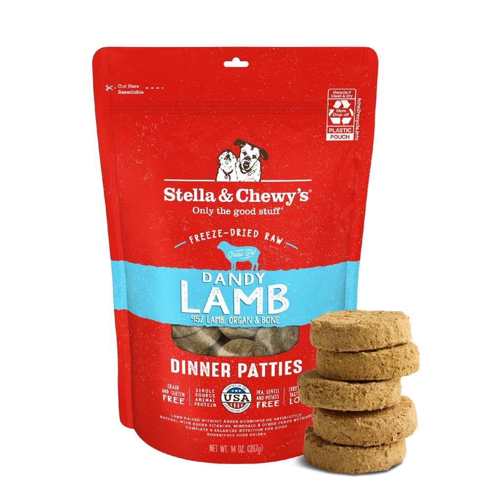 Stella & Chewy’s Freeze Dried Raw Dinner Patties – Grain Free Dog Food, Protein Rich Stella’s Super Beef Recipe – 5.5 oz