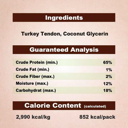 A Freschi srl® All-Natural Turkey Tendon for Dogs, Lollipop (S), 4 Count