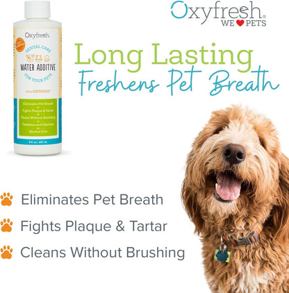 Oxyfresh Premium Pet Dental Care Solution Pet Water Additive – No Brushing