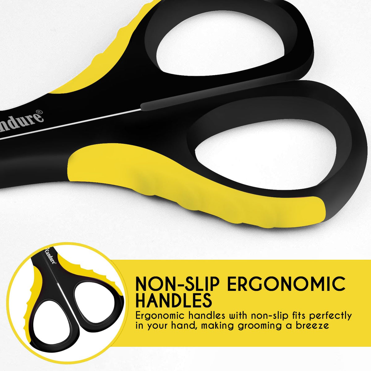 Candure Cat Nail Clippers for Indoor Cats, Rabbits, Hamsters, Birds with Precise Angled Edges to Ensure Easy & Safe Trimming Stainless Steel Cat Nail Trimmer for At-Home Cat Grooming