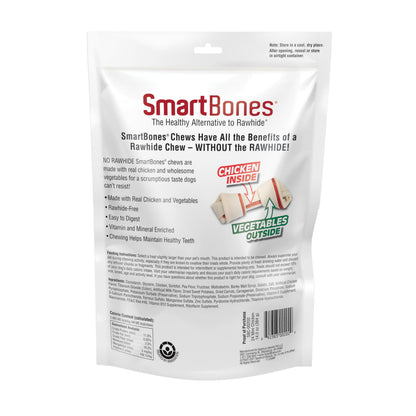 SmartBones Mini Bones Rawhide-Free Dog Treat, with Real Chicken, 56 Count