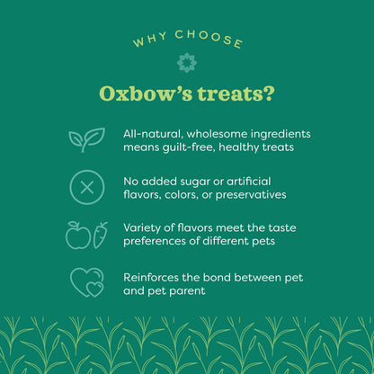 Oxbow Simple Rewards Guinea Pig & Rabbit Treats, Apple Banana, Baked, 3 oz