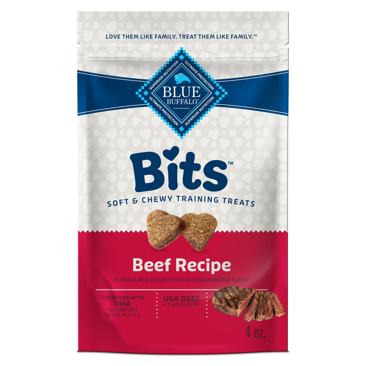 Blue Buffalo Bits Beef Training Treats, 19 oz
