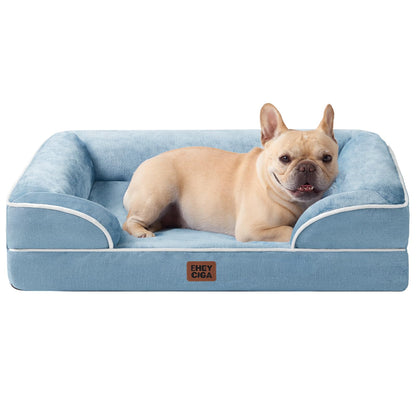 EHEYCIGA Orthopedic Small Dog Bed, Waterproof Memory Foam Washable Pet Beds