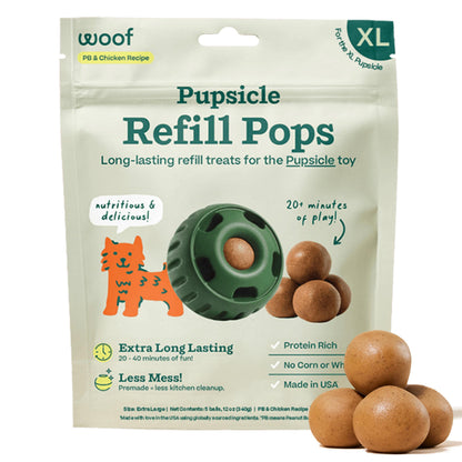 WOOF Pupsicle Birthday Refill Pops Dog Treats, Large