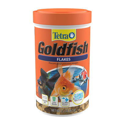 Tetra Goldfish Flakes, Nutritionally Balanced Diet For Aquarium Fish, Vitamin C Enriched Flakes, 0.42 oz