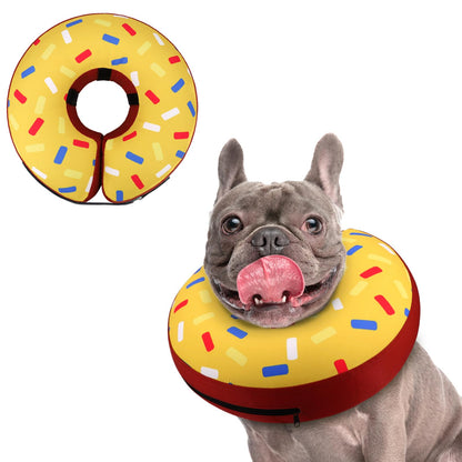 Supet Inflatable Dog Cone Collar for Small Dogs Puppies Cats, Soft Dog Cone Alternative After Surgery for Puppies Cats to Stop Licking