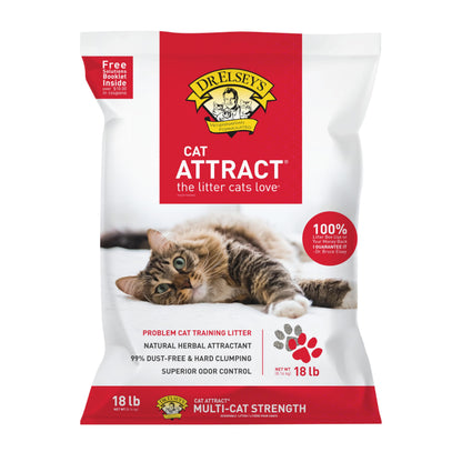 Dr. Elsey's Cat Attract Clumping Clay Cat Litter 40 lb. Bag