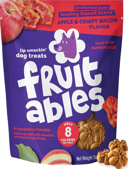 Fruitables Baked Dog Treats, Low Calorie Treats, Pumpkin & Blueberry, 12oz
