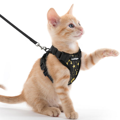 rabbitgoo Cat Harness and Leash Set, Escape Proof Vest, Emerald