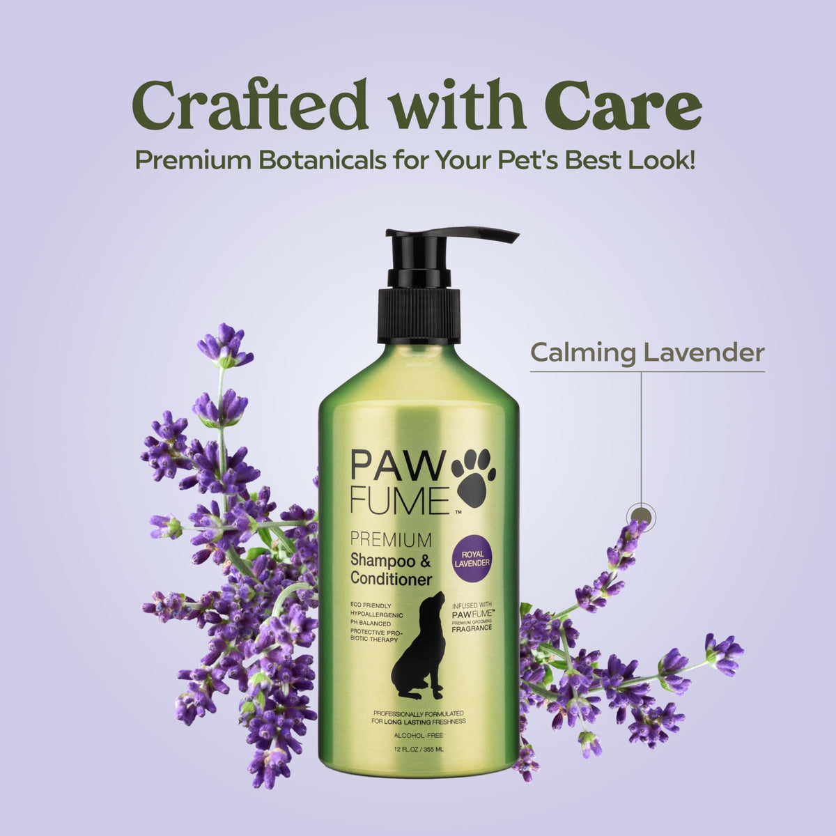 PAWFUME Dog Shampoo and Conditioner, Blue Ribbon, 1-Pack