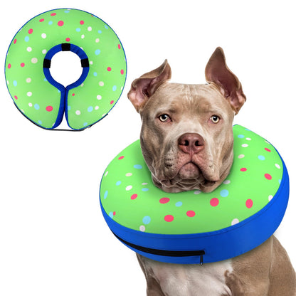 Supet Inflatable Dog Cone Collar for Small Dogs Puppies Cats, Soft Dog Cone Alternative After Surgery for Puppies Cats to Stop Licking