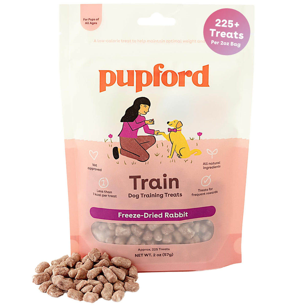 Pupford Freeze Dried Training Treats for Dogs & Puppies (Beef Liver, 4 oz)