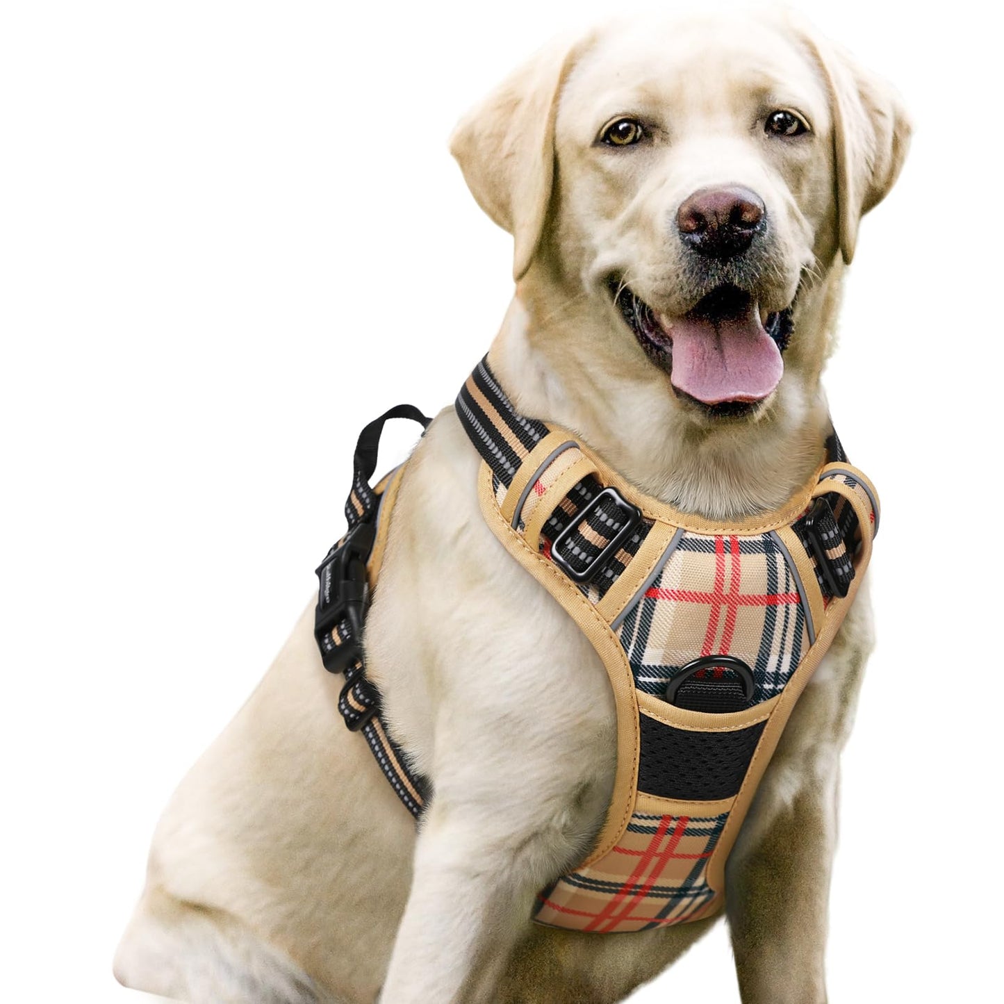 rabbitgoo Dog Harness, No Pull for Large Dogs with 2 Leash Clips, Pet Vest