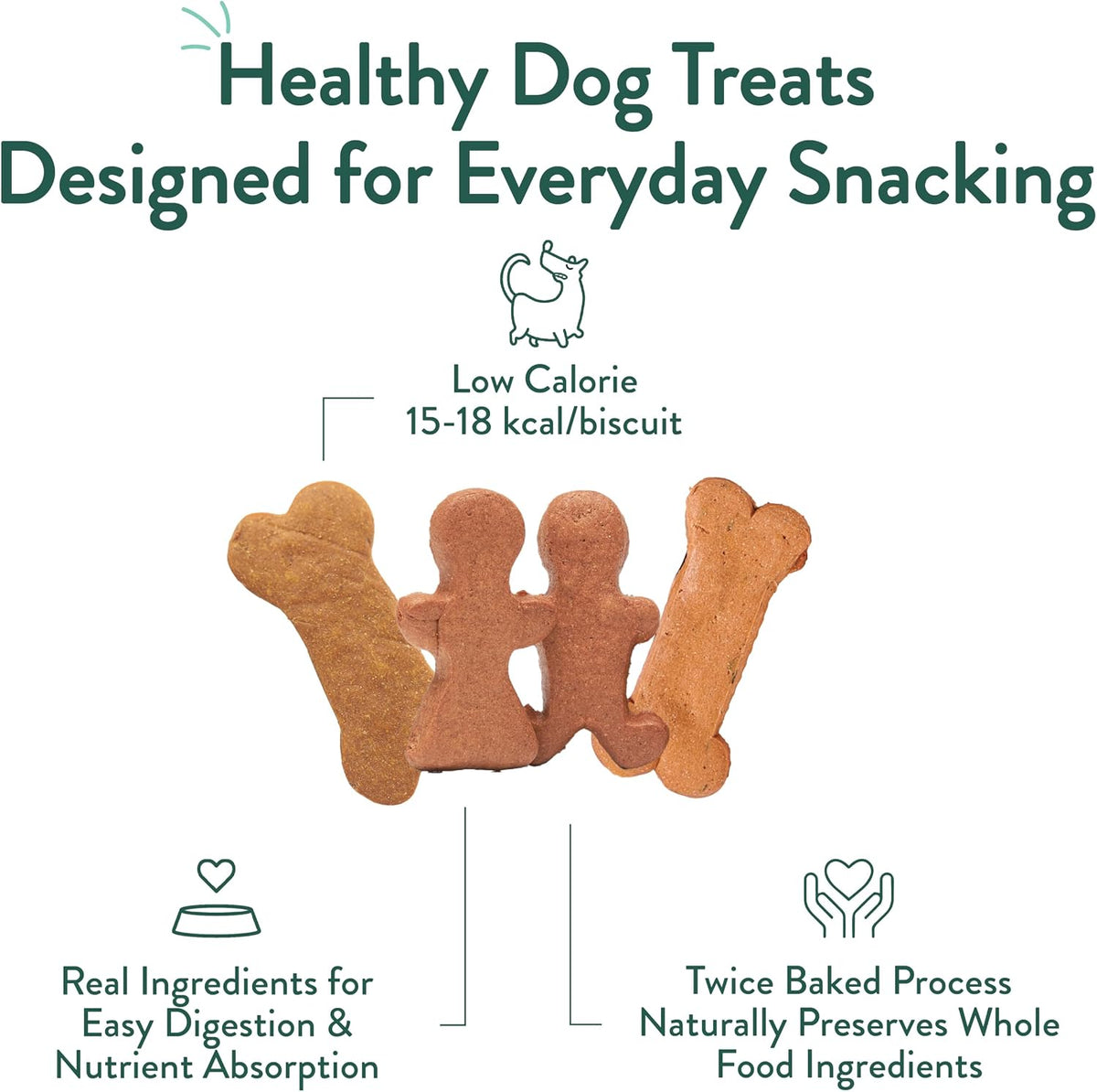 Portland Pet Food Dog Treats Variety, Healthy, Grain-Free Biscuits, 3 Pack