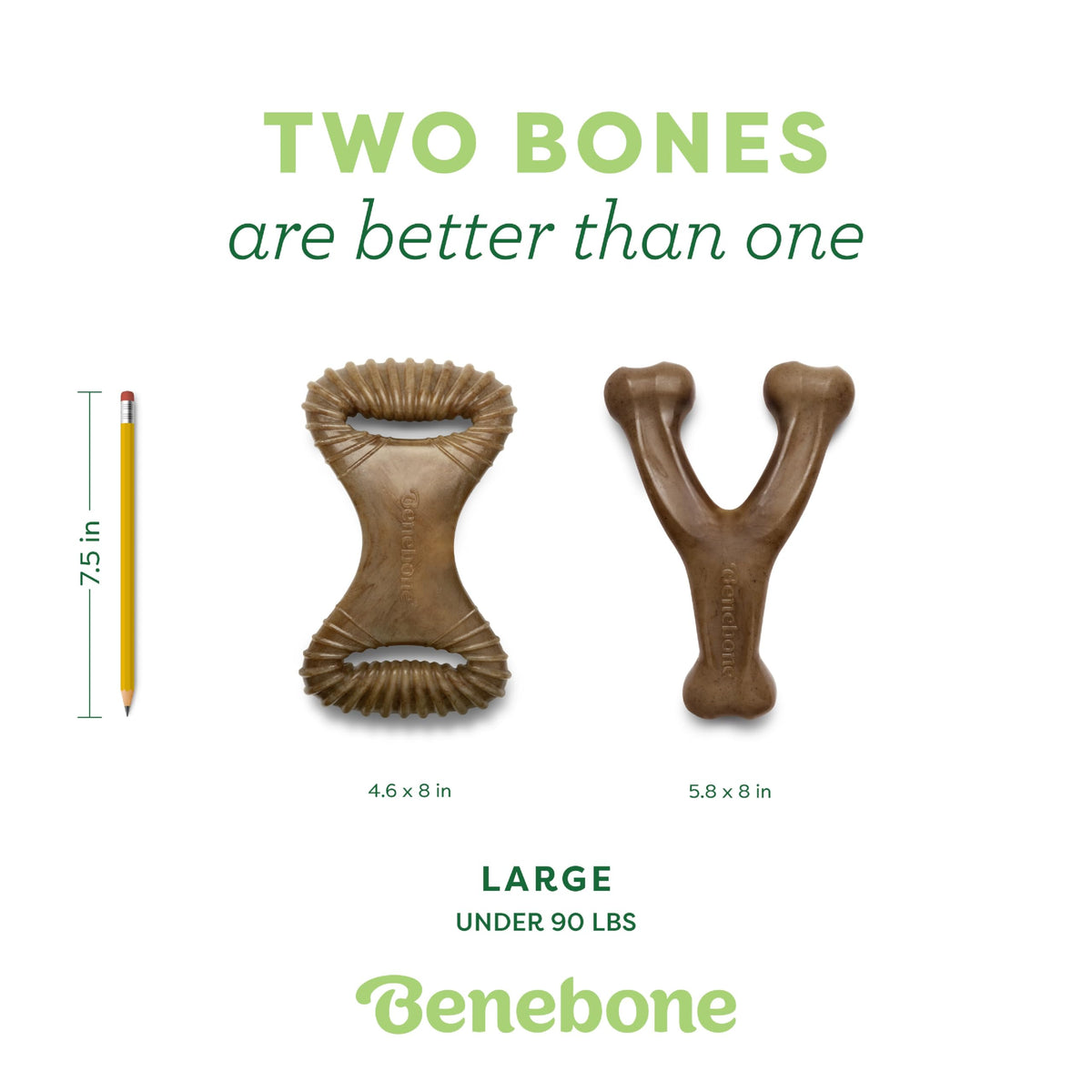 Benebone Medium 4-Pack Dog Toys for Aggressive Chewers – Under 60 lbs