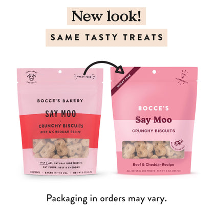 Bocce's Bakery Bedtime Tea Flavor Crunchy Biscuits Dog Treats, 5 oz