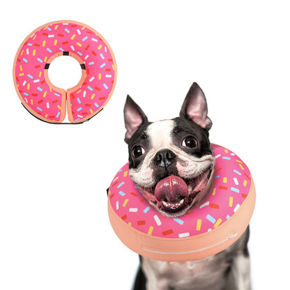 Supet Inflatable Dog Cone Collar for Small Dogs Puppies Cats, Soft Dog Cone Alternative After Surgery for Puppies Cats to Stop Licking