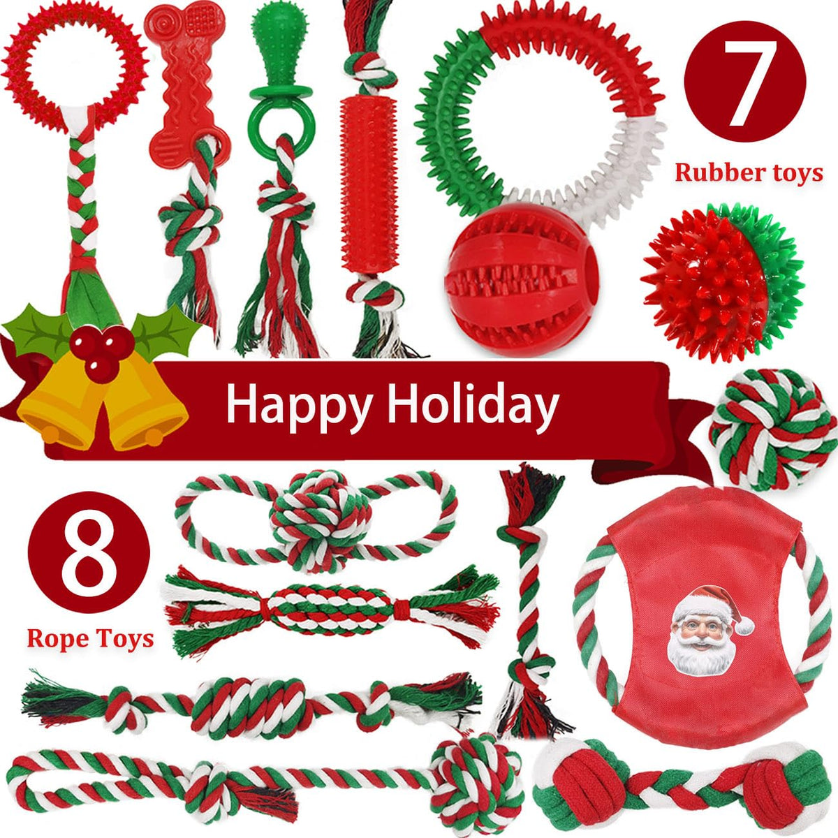 Beiker 20 Pack Puppy Chew Toys, Dog Teething Toys for Puppies Small Dogs