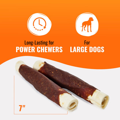 Good 'n' Fun Roll Long-Lasting Dog Treat for Large Dogs, 6 Count