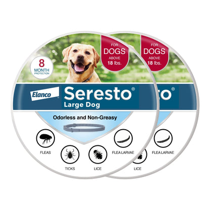 Seresto 8-Month Flea & Tick Collar for Large Dogs Over 18 lbs., 1ct