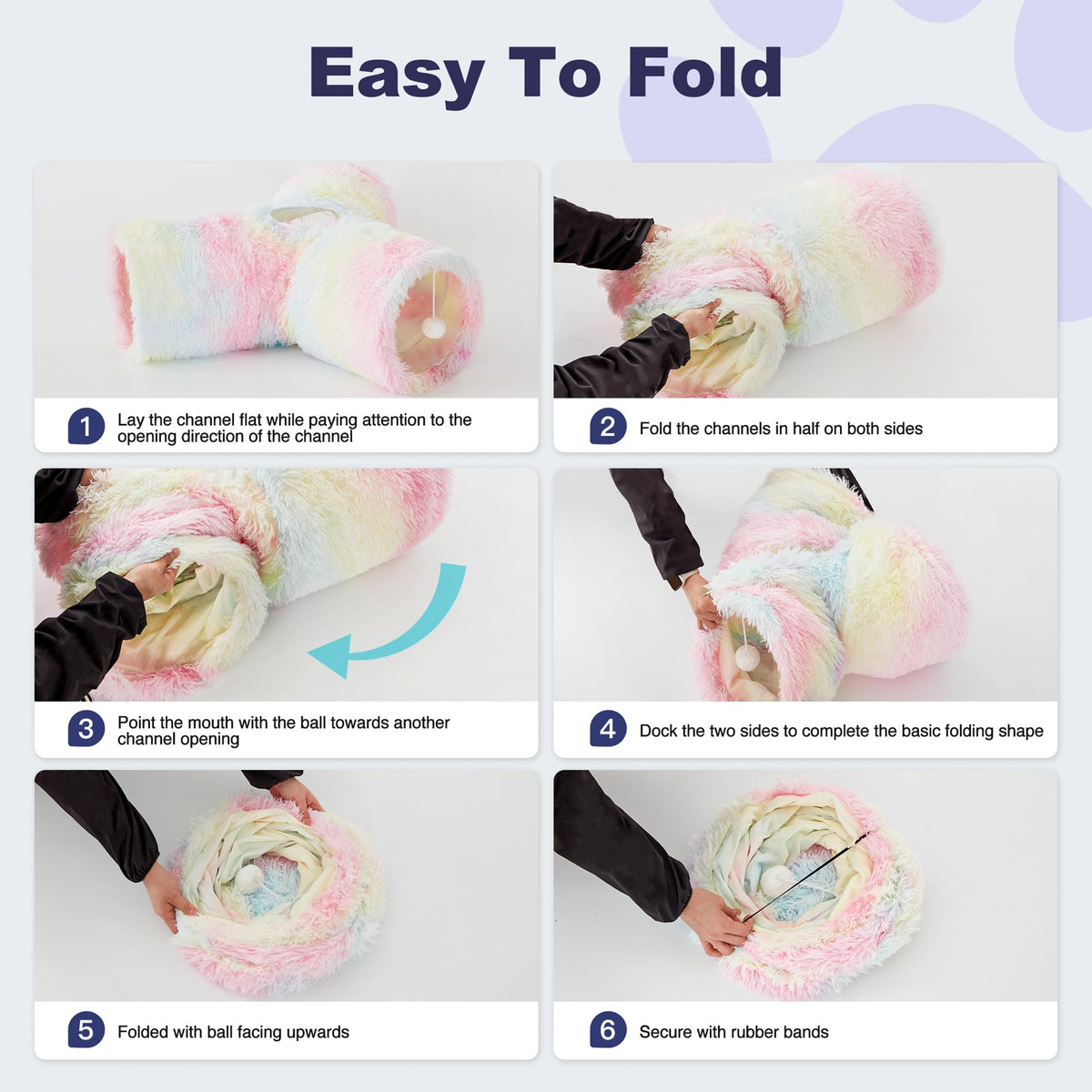 Tempcore Pet Tunnel Tube Cat Toys, Cat Tunnels for Indoor Cats
