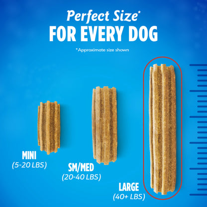 Dentalife Purina Daily Dental Chews for Large Dogs, 18 ct Pouch