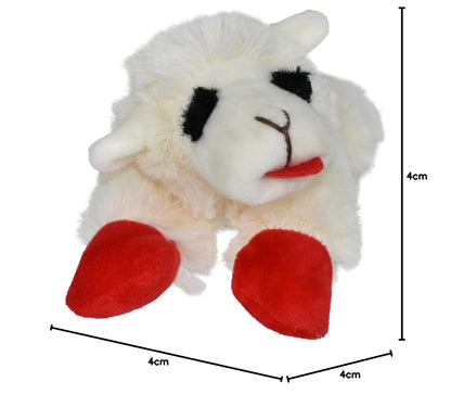 Multipet Lamb Chop Dog Plush Toy - Squeaky Toy for All Dogs - Extra Soft Plush - Stuffed Animal for Cuddling & Playing - Jumbo (24", Cream)