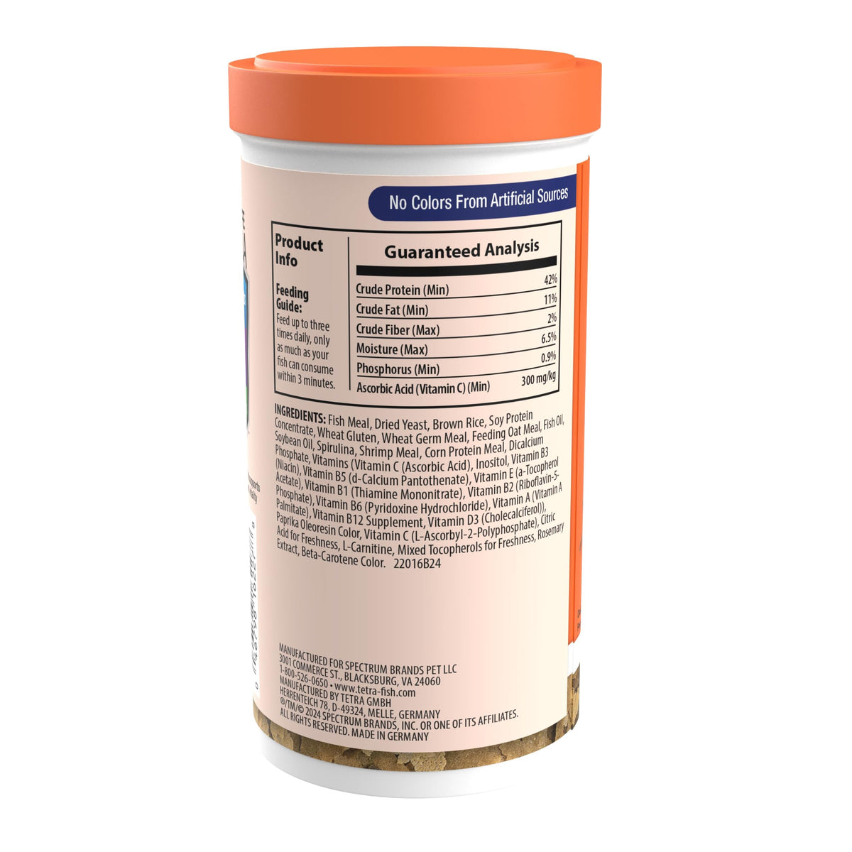 Tetra Goldfish Flakes, Nutritionally Balanced Diet For Aquarium Fish, Vitamin C Enriched Flakes, 0.42 oz