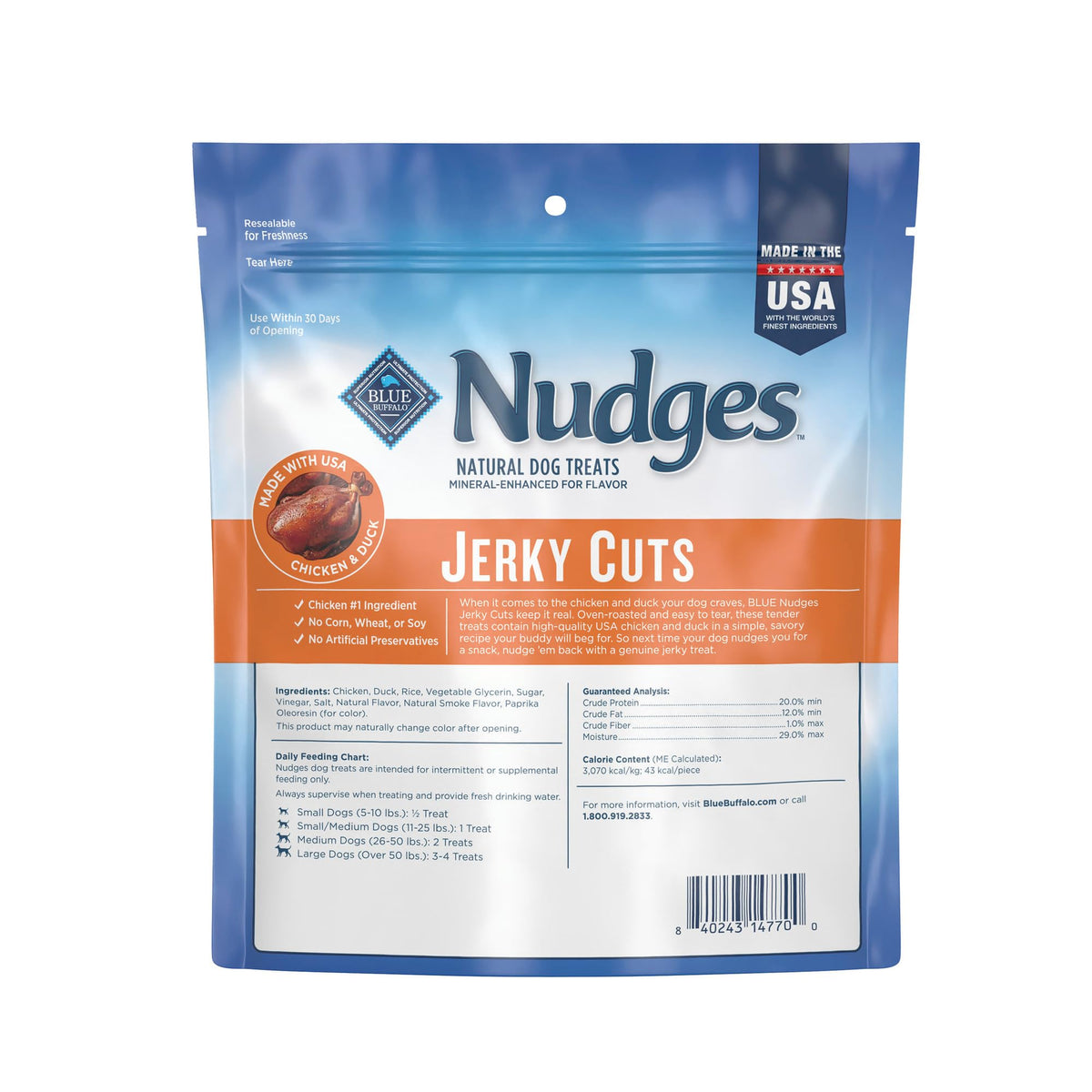 Blue Buffalo Nudges Jerky Cuts Chicken Dog Treats, 36 oz