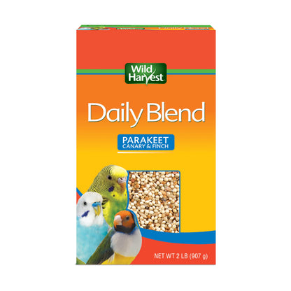 Wild Harvest Daily Blend Bird Food For Parakeet, Canary & Finch,10 lbs