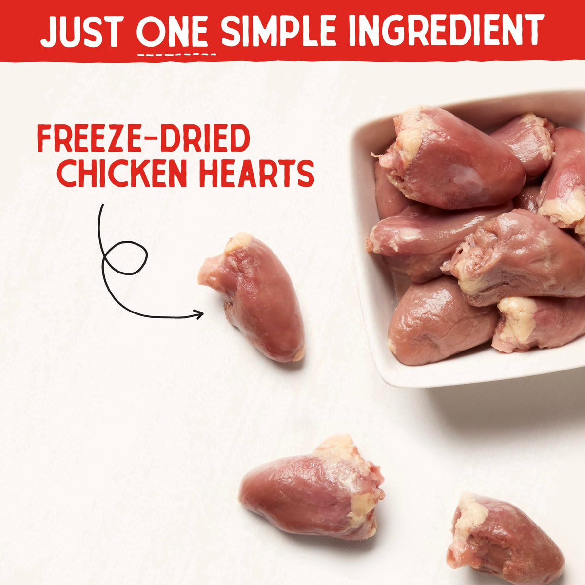 Stella & Chewy's Freeze-Dried Raw Chicken Breast Dog Treats - Single Ingredient, No Additives - Premium Training Treats - Perfect For Picky Eaters - 2.75oz Bag