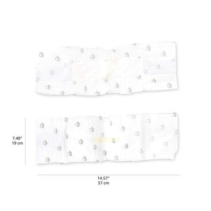Amazon Basics Absorbent, Leakproof Male Dog Wrap Disposable Diapers with Wetness Indicator, Breathable, Small, White, 50-Pack