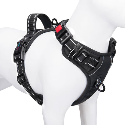PHOEPET Reflective Dog Harness Large Breed Adjustable No Pull Vest