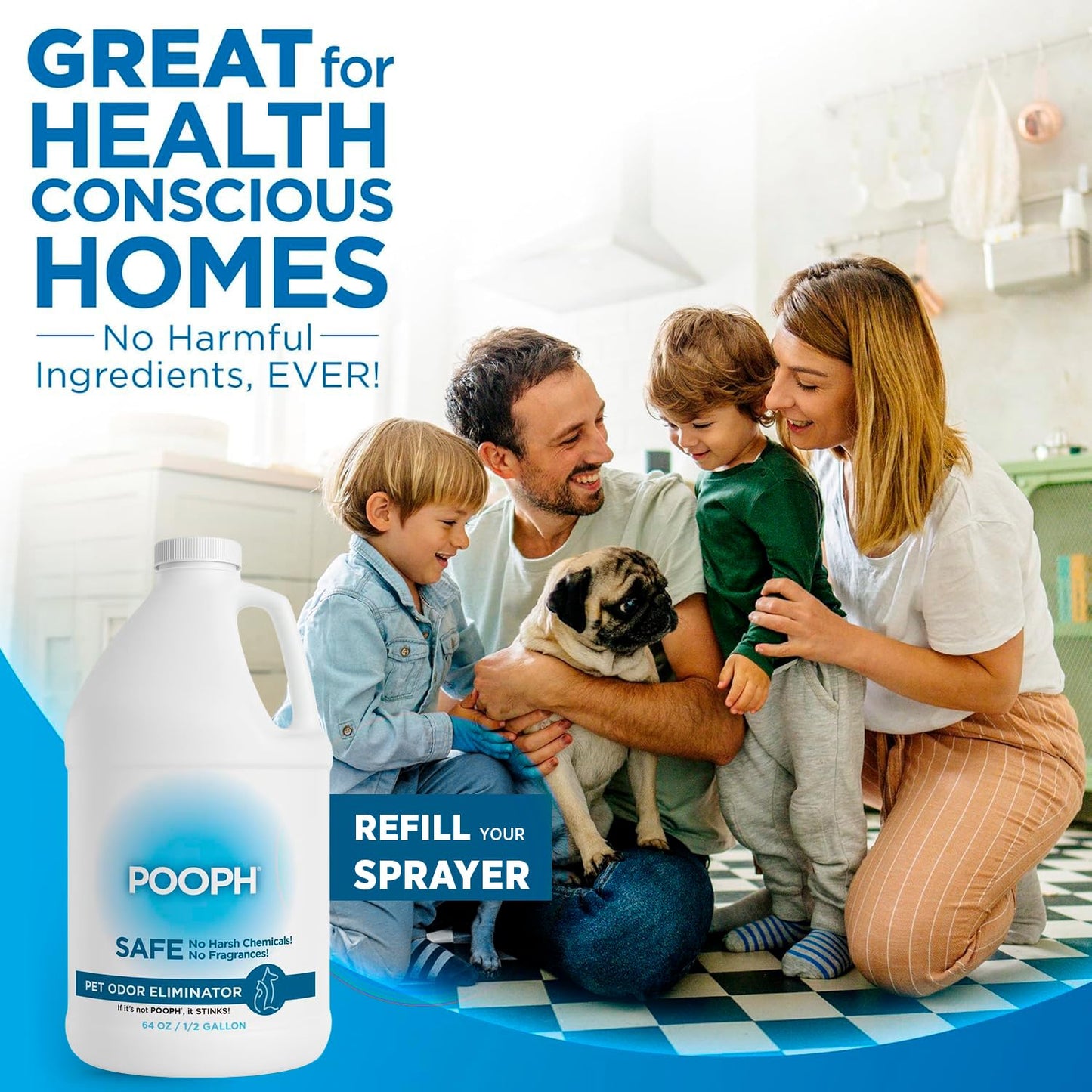 POOPH Pet Odor Eliminator Spray, 16 oz