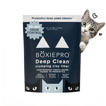 Boxie Probiotic Natural Lightweight Cat Litter 40+ Day Odor Control 11.5 lb