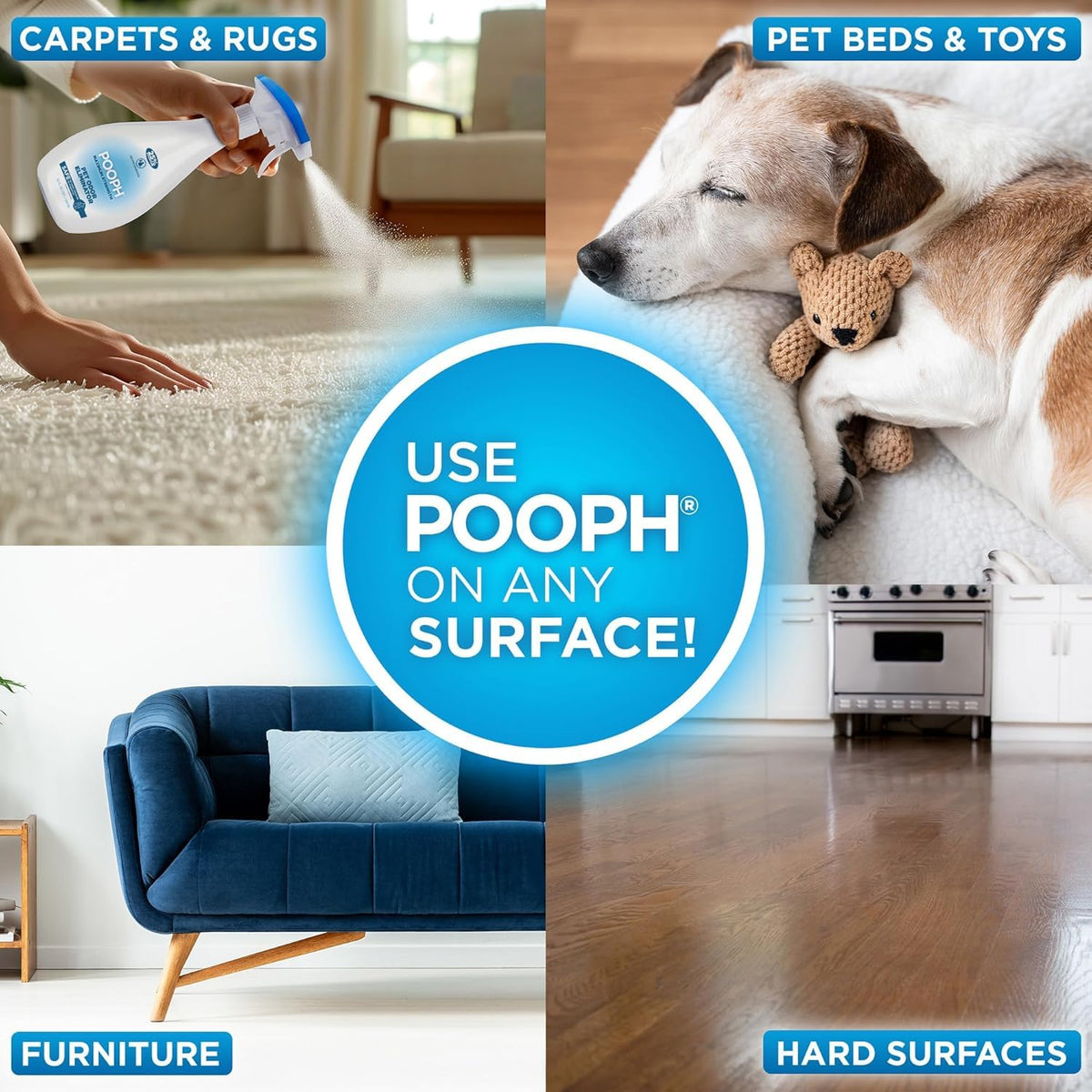 POOPH Pet Odor Eliminator Spray, 16 oz