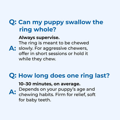 N-Bone Puppy Teething Rings, Chicken Flavor, Natural Puppy Teething Chews & Chew Treats, Helps Soothe Teething Gums, Calcium Enriched, 6 Rings