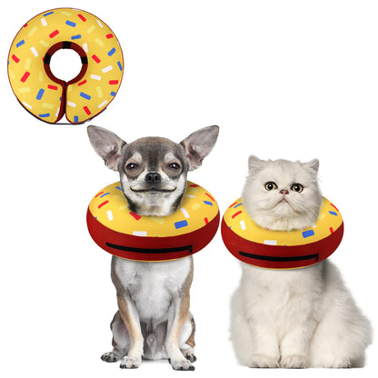 Supet Inflatable Dog Cone Collar for Small Dogs Puppies Cats, Soft Dog Cone Alternative After Surgery for Puppies Cats to Stop Licking
