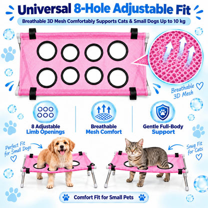 Dog Bed Foldable Grooming Hammock Stand and Bath Holder for Small Pets