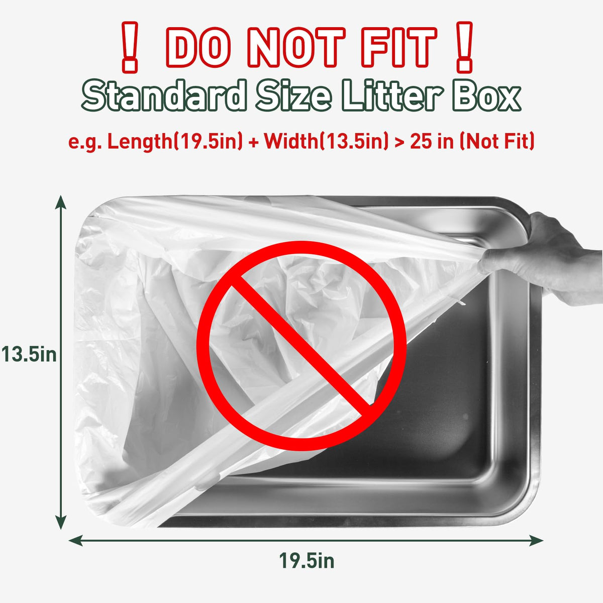 ANWA 40 Count Automatic Litter Box Bags, Litter Box Robot 4/5 Waste Bags