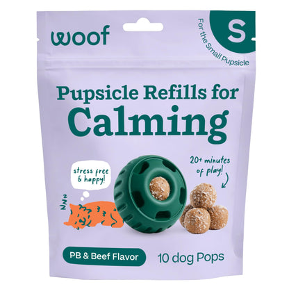 WOOF Pupsicle Refill Pops for Calming - Long-Lasting Refills for The Pupsicle Toy to Promote Calm - Calming Dog Treats - Magnesium for Dogs- XL Pops - 5 Count - 3 Pack
