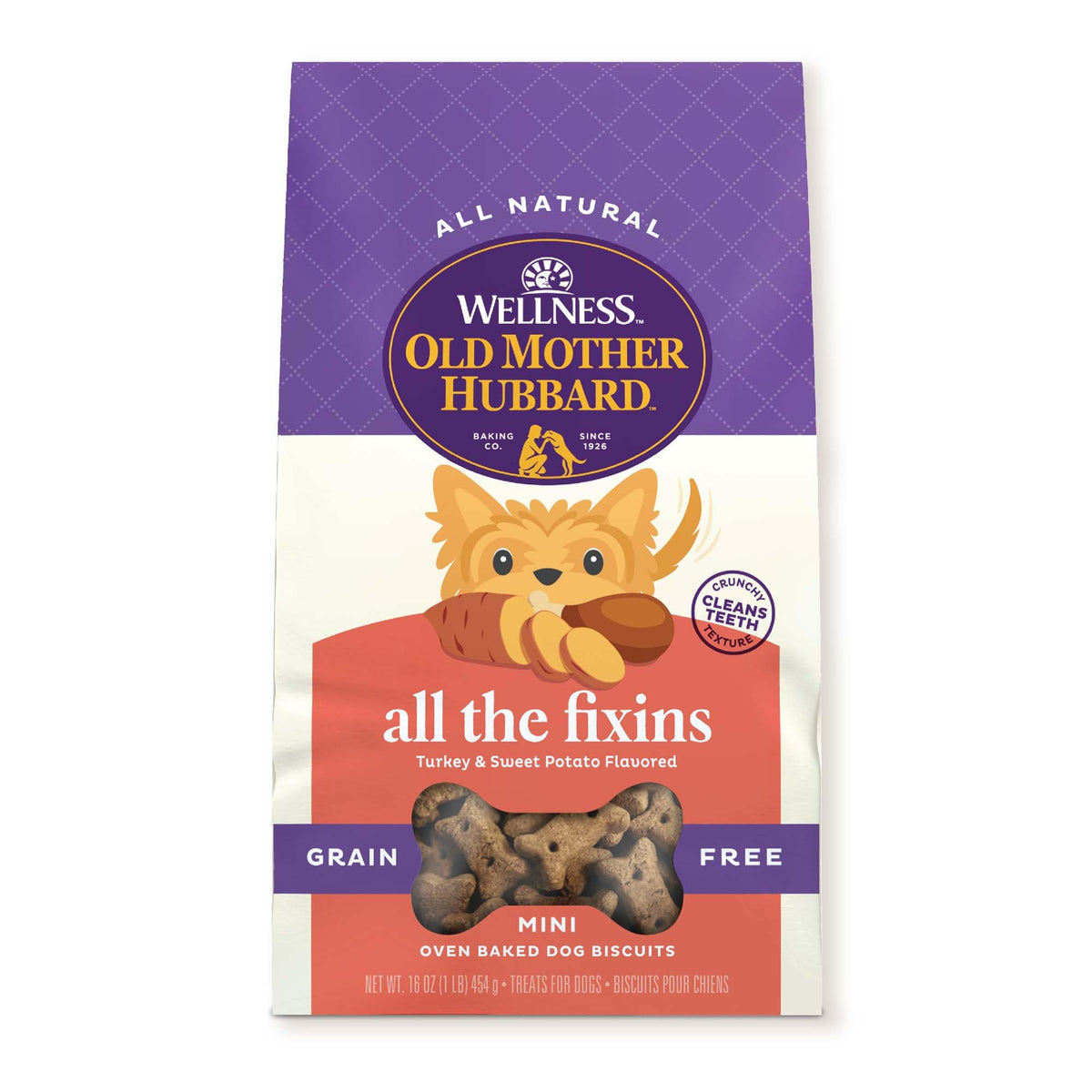 Old Mother Hubbard Wellness P-Nuttier Dog Biscuits, Natural, Training Treats, Peanut Butter Flavor, Mini Size, (20 Ounce Bag)