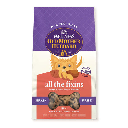 Old Mother Hubbard Wellness P-Nuttier Dog Biscuits, Natural, Training Treats, Peanut Butter Flavor, Mini Size, (20 Ounce Bag)