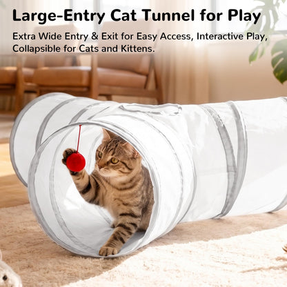 Tempcore Pet Tunnel Tube Cat Toys, Cat Tunnels for Indoor Cats