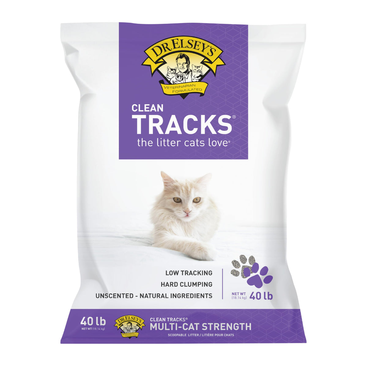 Dr. Elsey's Clean Tracks Clumping Clay Cat Litter, 20 lbs.