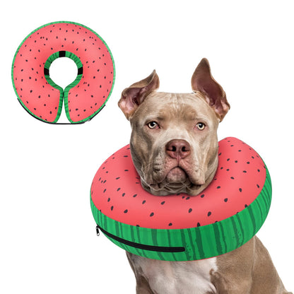 Supet Inflatable Dog Cone Collar for Small Dogs Puppies Cats, Soft Dog Cone Alternative After Surgery for Puppies Cats to Stop Licking